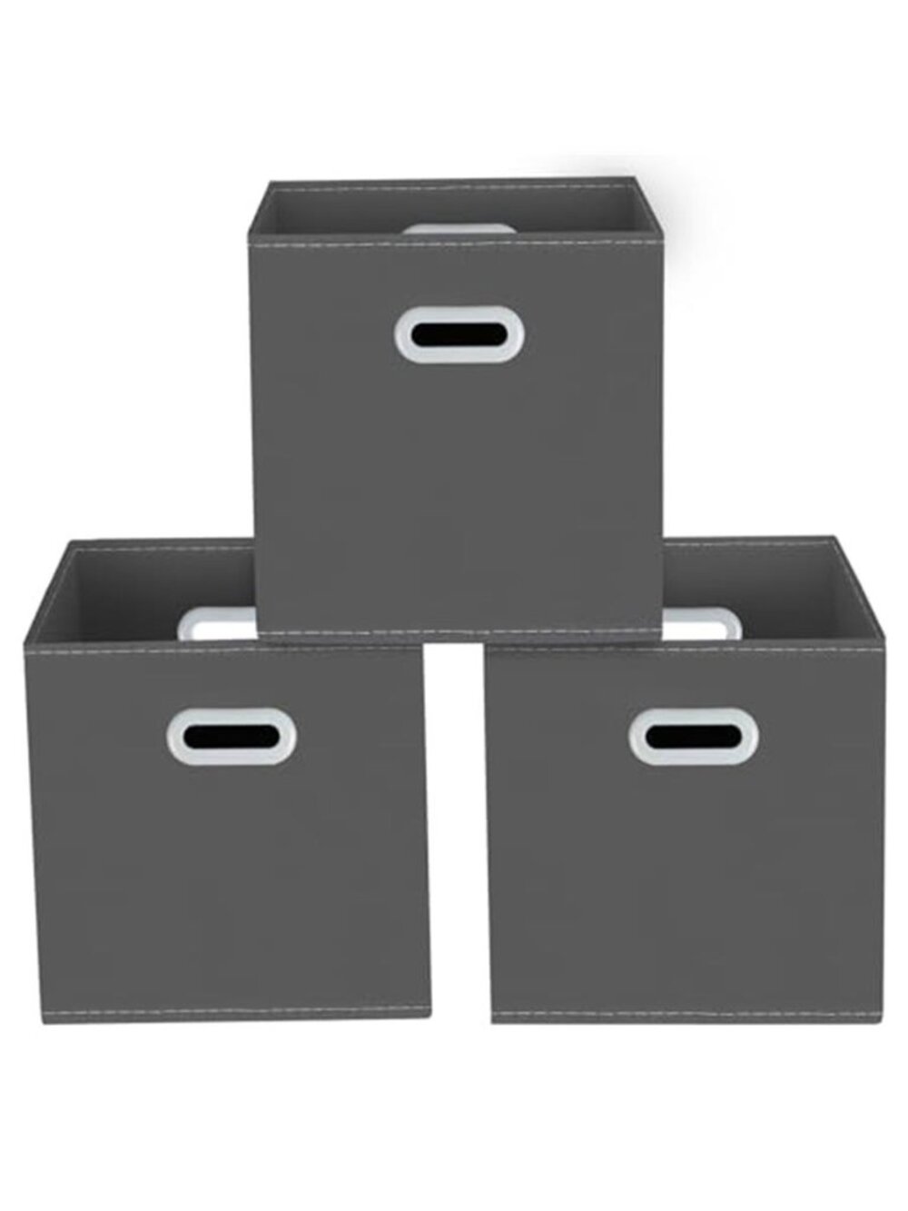 Storage bins Cubes Fabric Cube Organizer with Handle Foldable Cube 11x11x11